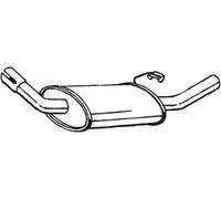 73 CV SILENZIATORE POSTERIORE PER FORD Escort IV GAF, AWF, ABFT 1.4 KW 54 CV 73