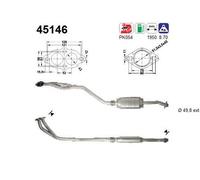 73 KW 100 CV CATALIZZATORE PER BMW 3 E36 316i