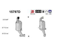 ASA Selection Catalizzatore AS 15797D 85 kW (115 CV) per Citroën C3 Aircross II 1.6 BlueHDi 115