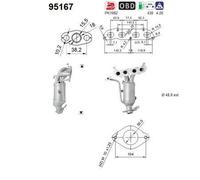 73 KW 99 CV CATALIZZATORE PER Toyota Yaris/Vios Tre Vol P15 1.3