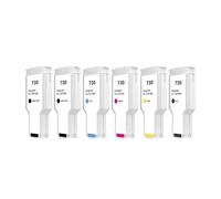 730 cartuccia a inchiostro 300 ml con pigmento completo e inchiostro colorante compatibile con designJet T1600 T1600DR T1700 T1700DR T2600 T2600DR(1PC HP730 Yellow)