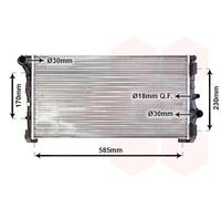 73002088 VAN WEZEL Radiatore, Raffreddamento motore per LANCIA