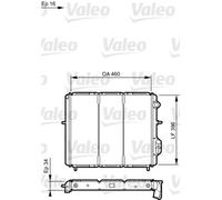730183 VALEO Radiatore, Raffreddamento motore per RENAULT