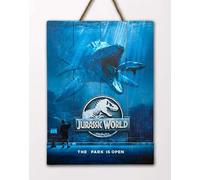 73033 JURASSIC WORLD MOSSA WOODEN POSTER