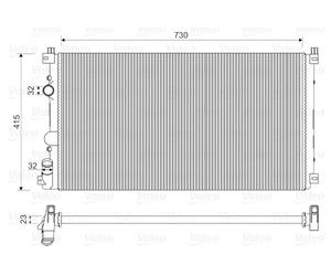 732917 VALEO Radiatore, Raffreddamento motore per NISSAN,OPEL,RENAULT,VAUXHALL