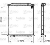 733520 VALEO Retino radiatore, Raffreddamento motore per RENAULT TRUCKS