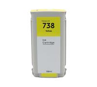 738 cartucce d'inchiostro compatibili for HP DesignJet T950 T850 | 676M6A 676M7A 676M8A 498N8A, Alimentazione getto d'inchiostro a colori, Stampa di grande formato(130ML - Y)