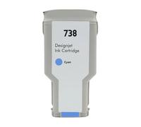 738 cartucce d'inchiostro compatibili for HP DesignJet T950 T850 | 676M6A 676M7A 676M8A 498N8A, Alimentazione getto d'inchiostro a colori, Stampa di grande formato(300ML - C)