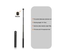 73CM Selfie Stick portatile regolabile con barra per telecamera d'azione Supporto microfono Monopiede per fotocamera