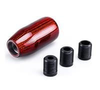 73mm Red Carbon Fiber Gear Shift Knob Stick Shifter Lever Knob M8 M10 M12 Hot