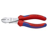 Knipex Tronchese Laterale per Meccanica Tipo Forte Cromata, Rivestiti in Materiale Bicomponente 160 Mm 74 05 160
