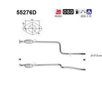 74 KW 100 CV CATALIZZATORE PER Fiat Doblo MPV/Space Wagon 119, 223 1.9 JTD