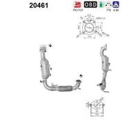 74 KW 100 CV CATALIZZATORE PER Ford Fiesta VI CB1, CCN 1.0 EcoBoost