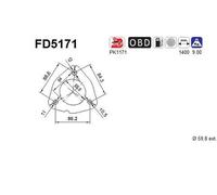 AS FD5171 Filtro antiparticolato (FAP)