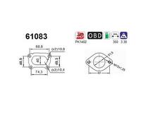 74 KW 100 CV CATALIZZATORE PER Kia Pro Cee'D JD 1.0 T-GDi