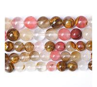 74 perline di calcedonio naturale blu da 10 mm, per la creazione di gioielli, perline rotonde di giada, accessori per braccialetti fai da te, 81,3 cm, 2 fili (1072, kn)
