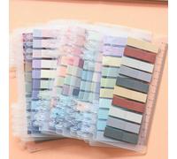 7400 pezzi, 37 confezioni di linguette indice colorate fluorescenti, 200 pezzi/confezione di note adesive trasparenti impermeabili, adesivi per memo da ufficio e lettura, riutilizzabili e impermeabili