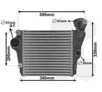 74014702 VAN WEZEL Intercooler per PORSCHE