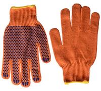 74103-Guanti in cotone, punti in PVC, colore arancione "5pairs DFL"