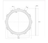 741436 FRIZIONE DISCO SINGOLO GUARNITO FCC SUZUKI GSF S Bandit Abs 1250CC 2007/2
