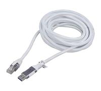 74159 Cavo USB 3.0 Connettore RJ45, Connettore USB A Nichelato 2m Bianco Goobay