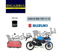 7416 - FILTRO ARIA + OLIO SUZUKI 600 750 GSX R 2011 - 2014