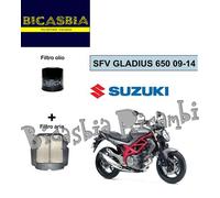 7417 - FILTRO ARIA + OLIO SUZUKI 650 GLADIUS SFV 2009 - 2014