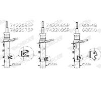MONROE AMM ANT DX PEUGEOT 2008 d47mm 742206SP