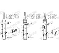 742206SP MONROE Ammortizzatore per PEUGEOT