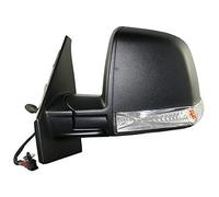 7438635087760 Derb Specchio Specchietto Retrovisore Sx Sinistro [Lato Guida](Meccanico - Con Fanale) - Calotta Nera - Mod. Combi-Panorama