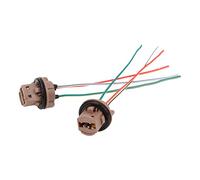 7443 Brake Socket 2 Pack | ABS Heat Tolerant Pigtail Connector for LED Lights | 12V 50W Socket for Vehicles/Trailers/Boats | Easy DIY Installation