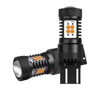 7443 W21/5W T20 LED Per Auto Luci Di Stop Posteriori Indicatori Di Direzione Rossi E Gialli Lampada 7440 W21W Auto Lampada 12V fanale posteriore per auto(Yellow,7443 W21/5W T20)