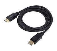 74744 cavo Displayport spina, PVC L su entrambi i lati: 2 m nero Goobay