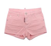 7499AH pantaloncino bimba girl DSQUARED2 pink denim cotton shorts