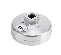 74mm 14 Flauto Alluminio Filtro Olio Chiave Socket Remover Strumento 903 Colore Argento per forfor Strumento di Rimozione Filtro Olio Cloche filtre a huile Chiave 74mm 14 Flauto Classe c Socket c220