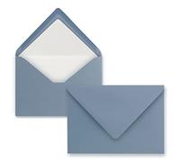 75 buste da lettera in formato DIN C6, foderate con carta velina bianca, 100 g/m², 11,4 x 16,2 cm, chiusura con adesivo a umido. NEUSER PAPIER