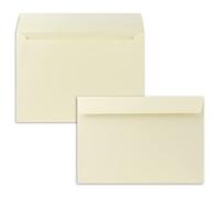 75 buste per lettere, formato DIN C5, 16,2 x 22,9 cm, con chiusura adesiva, per grandi inviti e biglietti di compleanno o matrimonio