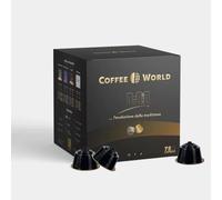 75 capsule caffè COFFEE WORLD gusto DOLCE E CREMOSO, compatibili con macchine da caffè Nescafè®* Dolce Gusto®* - (5 confezioni da 15) - miscela premium quality