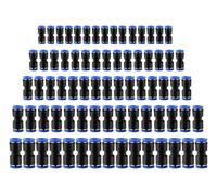 75 Connettori Pneumatici Dritti, Attacchi Rapidi Ad Aria Spinta, Raccordi Pneuma