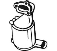 75 CV CATALIZZATORE PER FIAT Fiorino MPV/Space W 225 JTD Multijet KW 55 CV 75