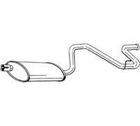 Bosal Marmitta 281-869 – Silenziatore posteriore per Ford Transit