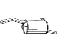 IZAWIT 19.003 Marmitta per MITSUBISHI COLT VI (Z3A, Z2A)