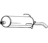 75 CV SILENZIATORE POSTERIORE PER PEUGEOT 205 II 20A/C 1.4 KW 55 CV 75