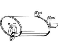 75 CV SILENZIATORE POSTERIORE PER TOYOTA Corolla Compact E10 1.3 XLi KW 55 CV 75