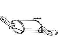 IZAWIT 21.047 Marmitta per OPEL Corsa C Schrägheck (X01) Tigra TwinTop (X04)