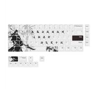 75 Key Keycap Set Unico Cinese Tre Regni Cultura Charecters Keycaps 5 Calore Laterale Sublimato Per 60% 61 64 68