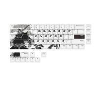 75 Key Keycap Set Unico Cinese Tre Regni Cultura Charecters Keycaps 5 Calore Laterale Sublimato Per 60% 61 64 68