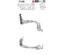 75 KW 102 CV CATALIZZATORE PER Mercedes Classe A W168 A 160