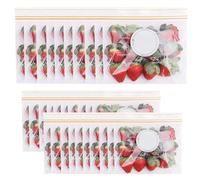 75 Pezzi Riutilizzabili Sacchetti Freezer,Bustine Trasparenti Richiudibili Sacchetti Con Chiusura,Sacchetti Per Risparmiare Cibo,Per Conservare Alimenti E Frutta