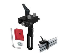 75 tipo T-Track Miter Stop, alluminio lega regolabile manuale Block, Resilient and Tough, Accurate Accuracy, Accurate Woodworking Limiter for T-Track Tools